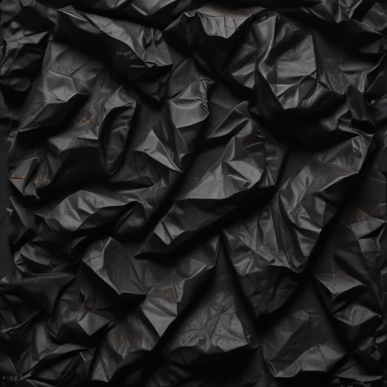 black crumpled paper
