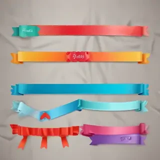 ribbon banners