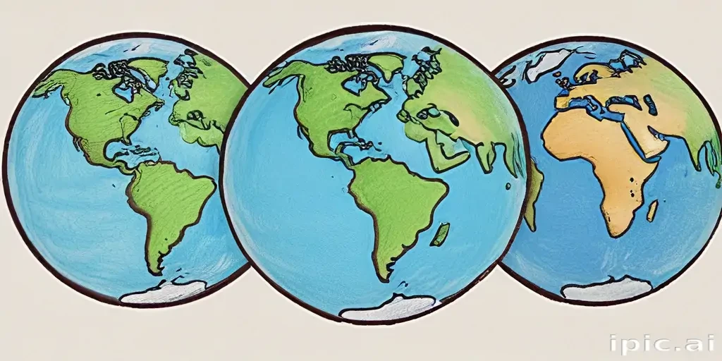 earth cartoon drawing