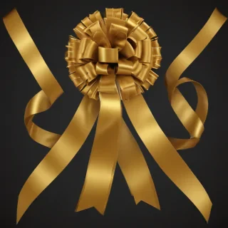 gold ribbon clipart