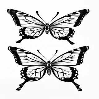 drawing of a butterfly