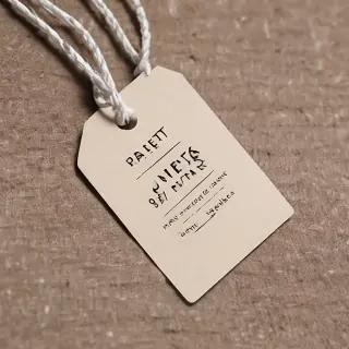 clothing tag mockup