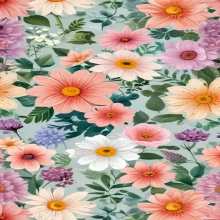 cartoon flowers transparent background