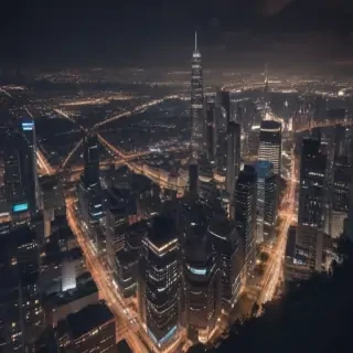 city lights background