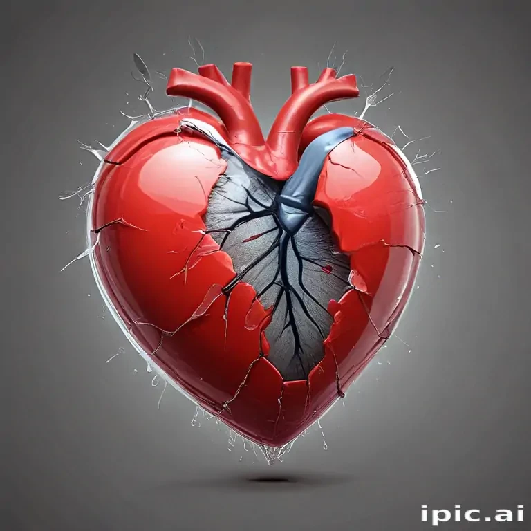 transparent broken heart