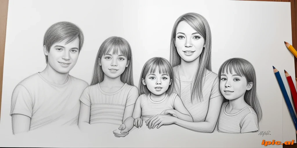 drawings of family