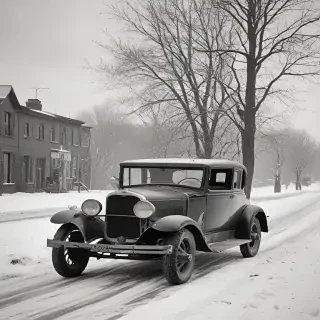 vintage winter pictures