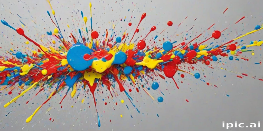 transparent paint splatter