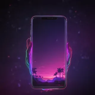 4k neon phone wallpaper