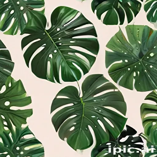 aesthetic monstera wallpaper