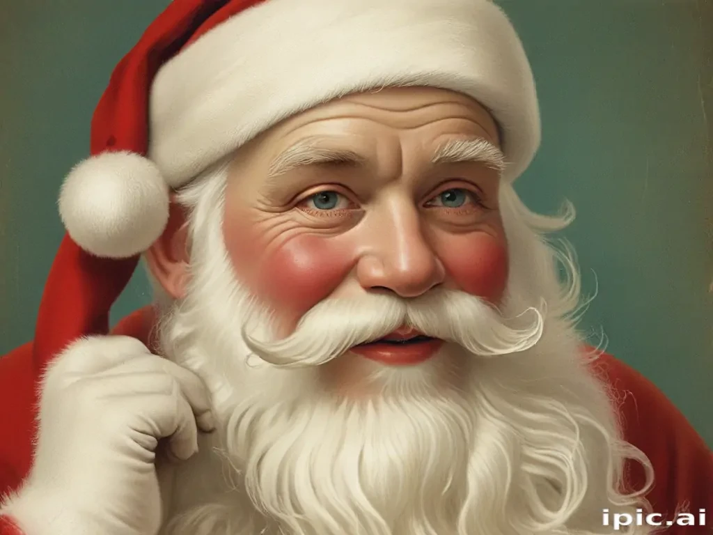 vintage santa images free
