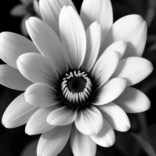 flower images black and white