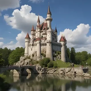 cartoon of castle