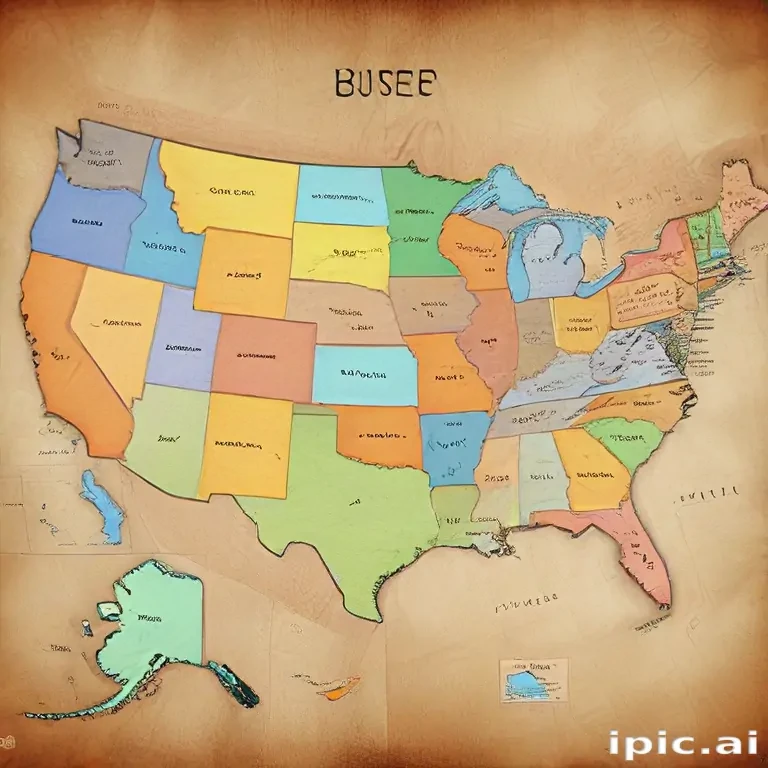 map of usa states