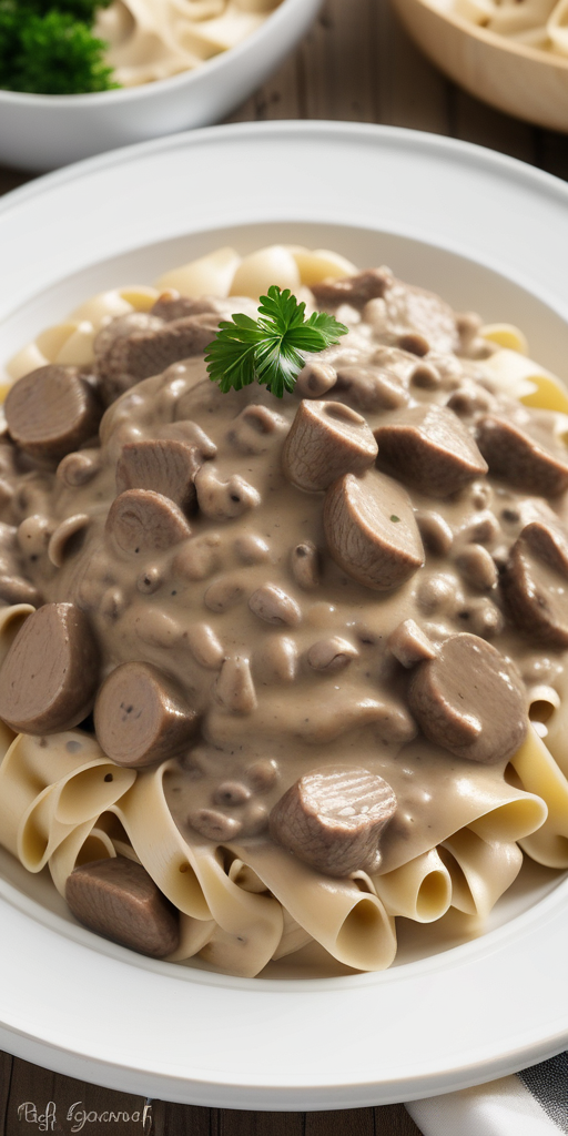 beef stroganoff recipe without mushrooms