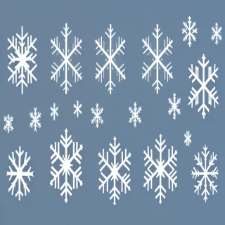 snowflake clipart free