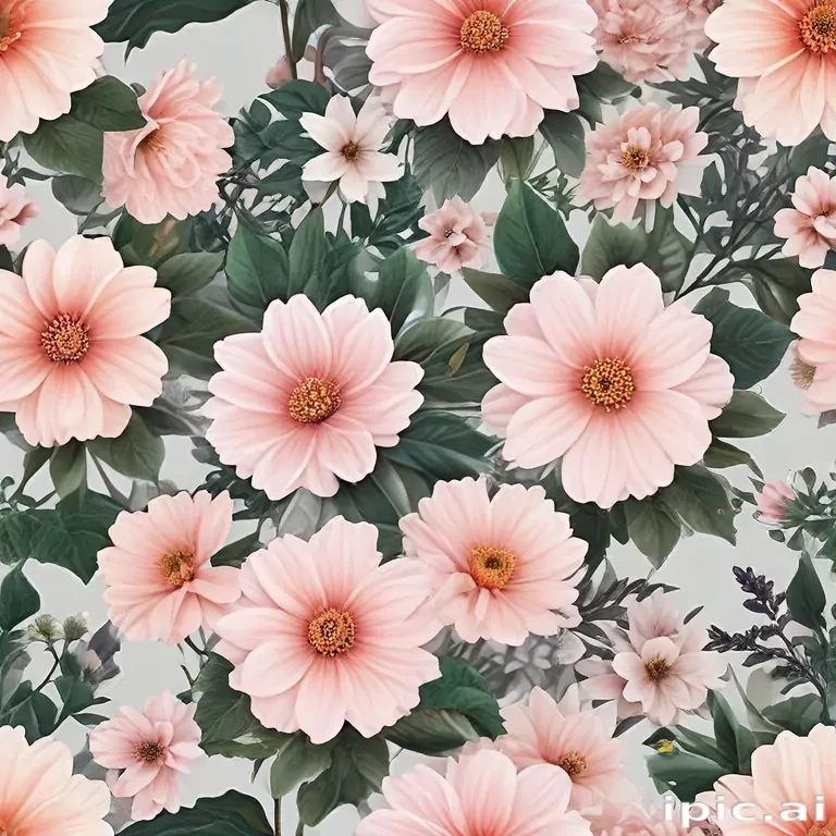 aesthetic flowers transparent