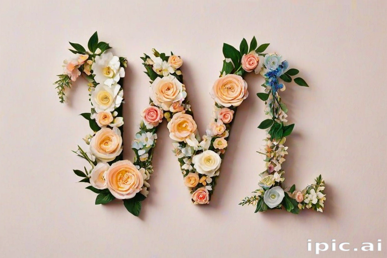 floral letters