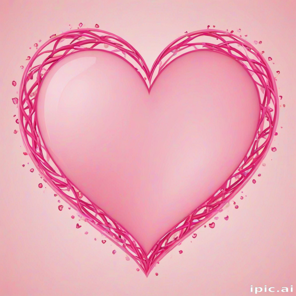 pink heart clipart