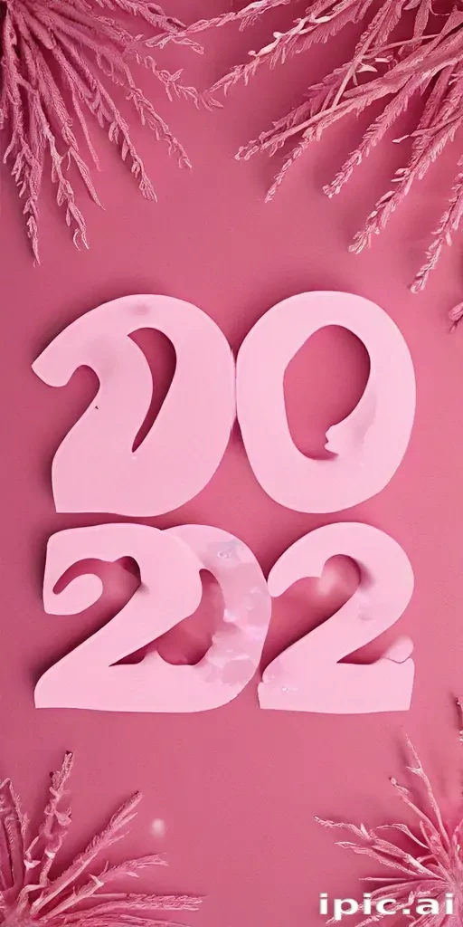 pink happy new year 2024