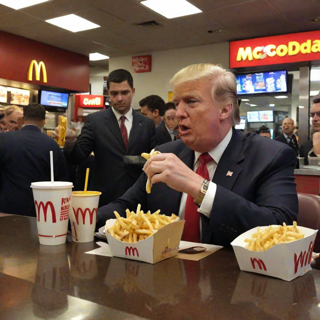donald trump at mcdonalds