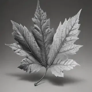 clipart leaf black and white
