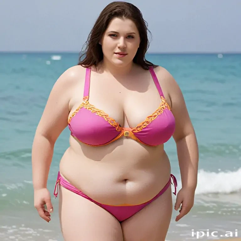 morbidly obese woman in bikini