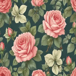 vintage rose illustration