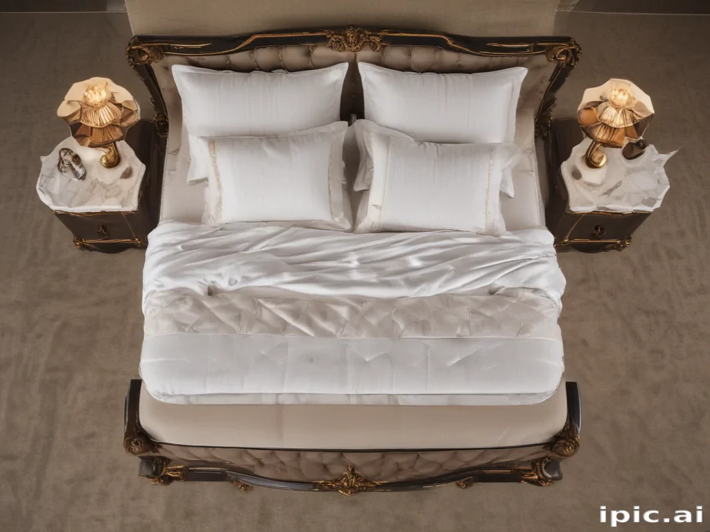 bed top view