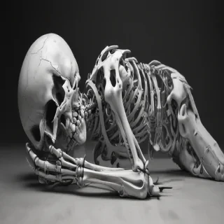 creative skeleton drawings