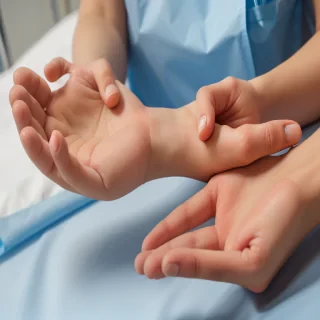 hospital patient hand pic