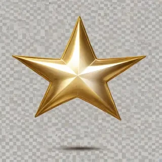golden star transparent