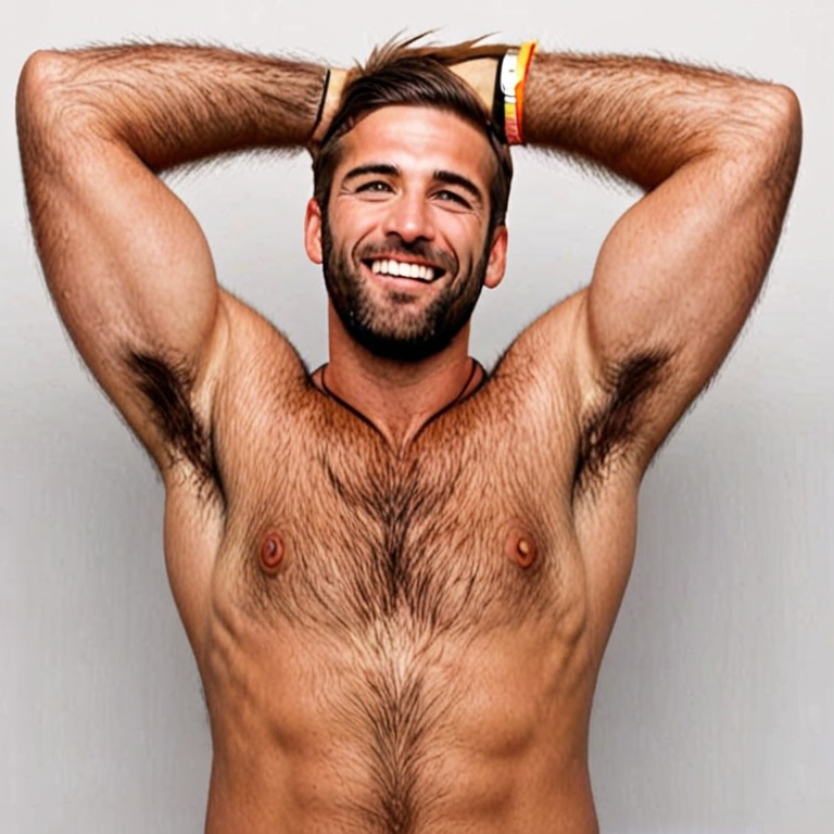 Hairy Armpit Tickled Men Feathers