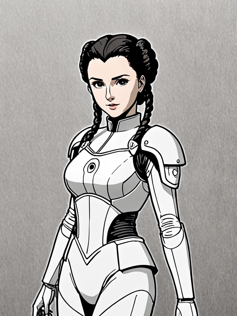 Ai Image Generator - Ai Art Generator - High Quality and 100% Unique Images  - iPic.Ai Padmé Amidala, anime, manga, 2d, ghibli, ghost in a shell, black  and white, cute, sailormoonartstyle, action