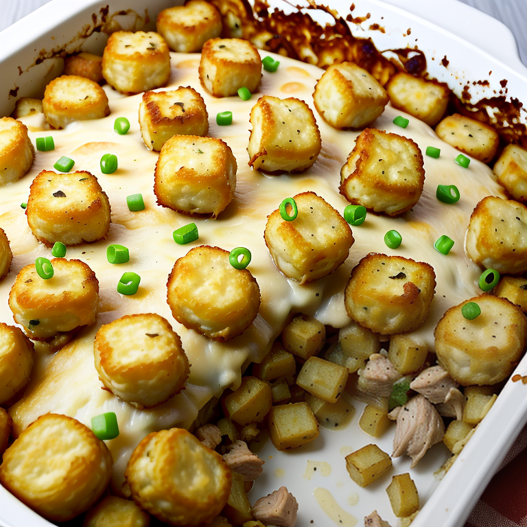 cracked chicken tater tot casserole
