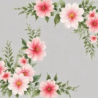 flower transparent border