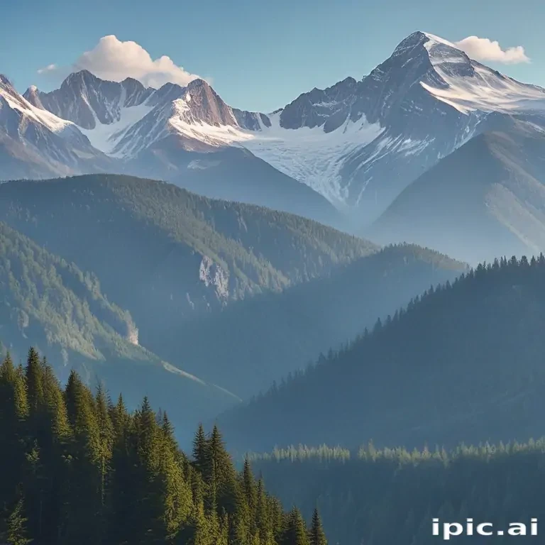 mountainous background