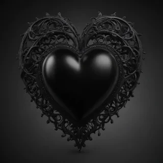 black heart image