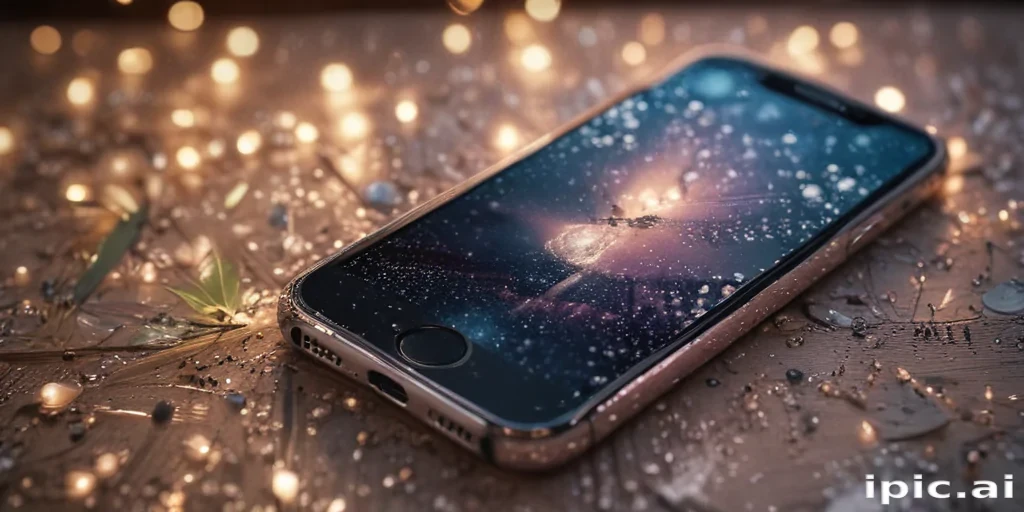 sparkly iphone background