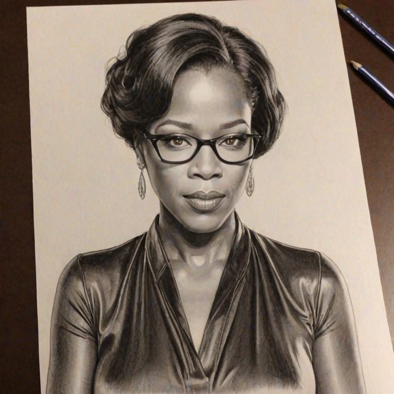 Appealing Regina King, pencil sketch, portrait of Dazzling woman 1920s in glasses, hair style beatnik, outline, clear lines, fine lines, 8k