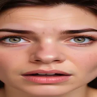 frustrated face