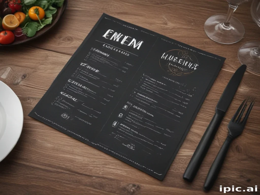 restaurant menu mockup free