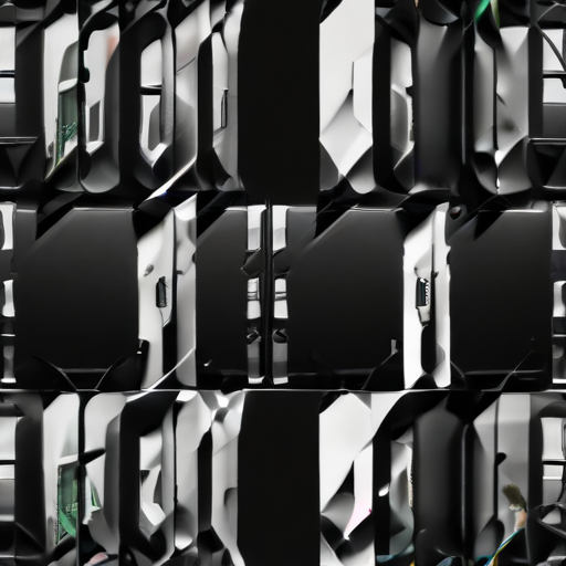 Intricate Patterns of Reflective Surfaces Creating a Modern Abstract Design