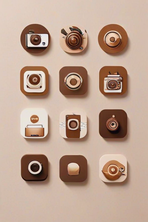 aesthetics brown instagram highlight icons