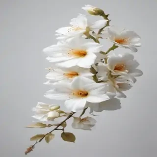 flower white bg