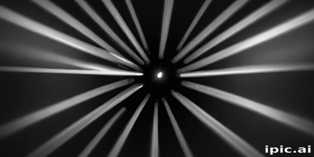 Certain Rays Intriguing Perspective of Light Rays Radiating from a Central Point