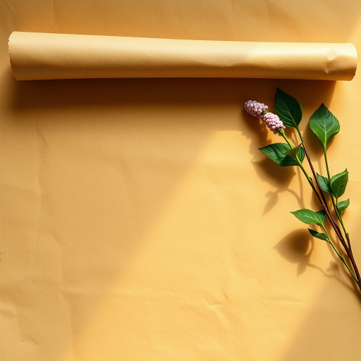 Create a high-resolution image of a textured, blank parchment paper with soft, natural lighting, shot from a top-down perspective using a DSLR camera, 50mm lens, f/2.8 aperture, ISO 100, and a shallow depth of field to enhance the details of the paper.