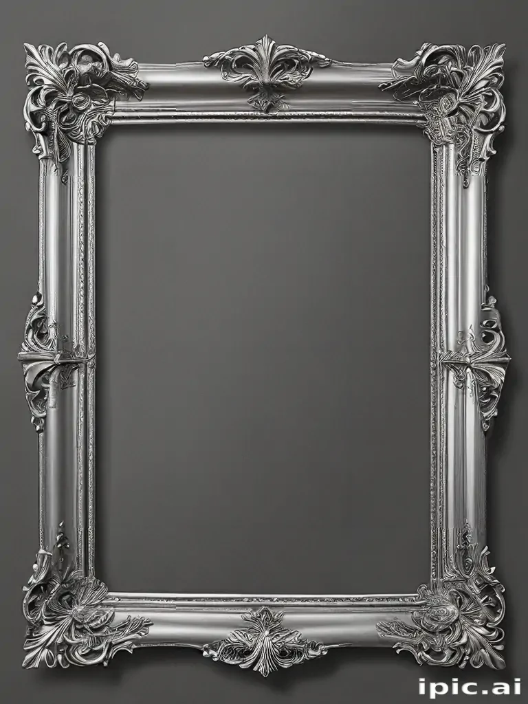 silver frame png