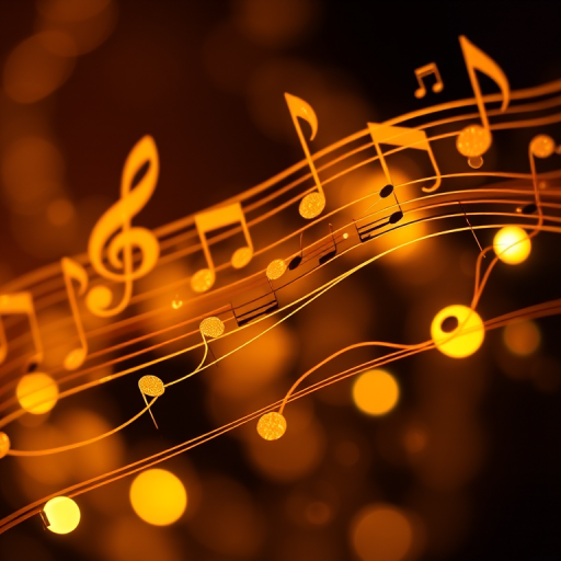 transparent music notes