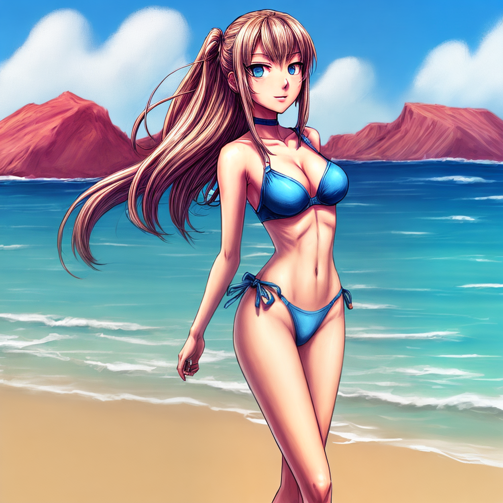 Ai Image Generator - Ai Art Generator - High Quality and 100% Unique Images  - iPic.Ai Astrid Hofferson, swimsuit, anime art style